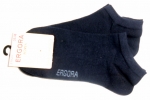 einfarbige Damensneakersocken "Ergora" im 2er Pack aus weicher Baumwolle Gr. 35/38 & 39/42 handgekettelte Spitze
