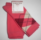 Karo & uni Damensocken von Ergora mit leichtem Gummidruck im 2er Pack Gr. 35/38 & 39/42 gekettelt