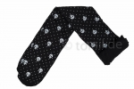 70 den schwarze Totenkopf Strumpfhose "blickdicht & bedruckte" Skull Print Gr. S bis M