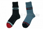 Anzugsocken mit farbiger Spitzer "CASUAL"  Gr. 39/42 im 2er Pack