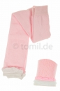 Baby & Kinderlegging von Ergora insich gemustert in weiß & rosa Gr. 50/56 bis 86/92