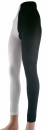 "schwarz-weiß" & "schwarz-rot" einfarbige Damenleggings mit unterschiedlichen Beinfarben Gr. 36/38, 42/44 bis 52/54
