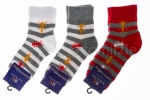 Jungen und Mädchen Kurzschaftsocken für Boys & Girls 4 Motive Gr. 19/22 bis 35/38 im 3er Pack gekettelt