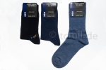 einfarbige Anzugsocken "Cotton Club" mit Komfortbund Gr. 39/42 bis 51/54 im 3er Pack gekettelt