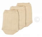 Zehlinge aus Baumwolle in weiß, beige & schwarz im 3er Pack one sice Made in Germany