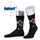 Motivsocke Tatort mit 80% BIO-Baumwolle Gr. 35/38 bis 47/50 Made in Germany gekettelt