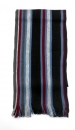 langer farbiger Herrenschal mit Fransen "gestreift, wärmend & weich" in 3 Farben von Ergora Größe 180x25cm