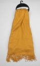 modischer & farbiger Damenschal mit geflochtenen Fransen in 6 Farben Größe 175x65 von Ergora