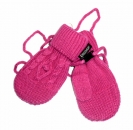 Babyfäustling für Mädchen im Zopfmusterlook mit Daumenloch & Nackenband bis ca. 2 Jahre in 3 Farben von Ergora