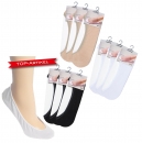 Ballerina Füßlinge "Baumwolle" für Damen und Herren "Socks4fun" Gr. 35/38 bis 43/46 im 3er Pack