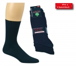 100% dunkle Baumwollsocken gerippt "stabile Berufssocken" Gr. 35/38 bis 47/49 im 5er Pack nahtlos